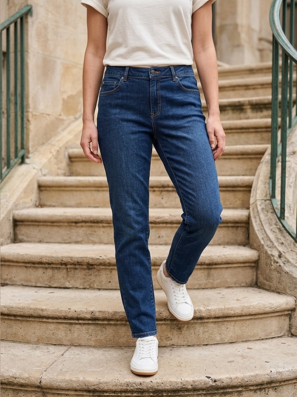 Eddie Bauer dark wash Straight-Leg Jeans